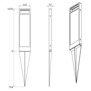 Montage mit Befestigungskeil