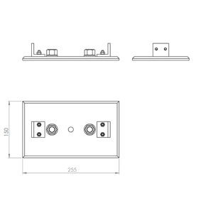 Montage mit Bodenplatte