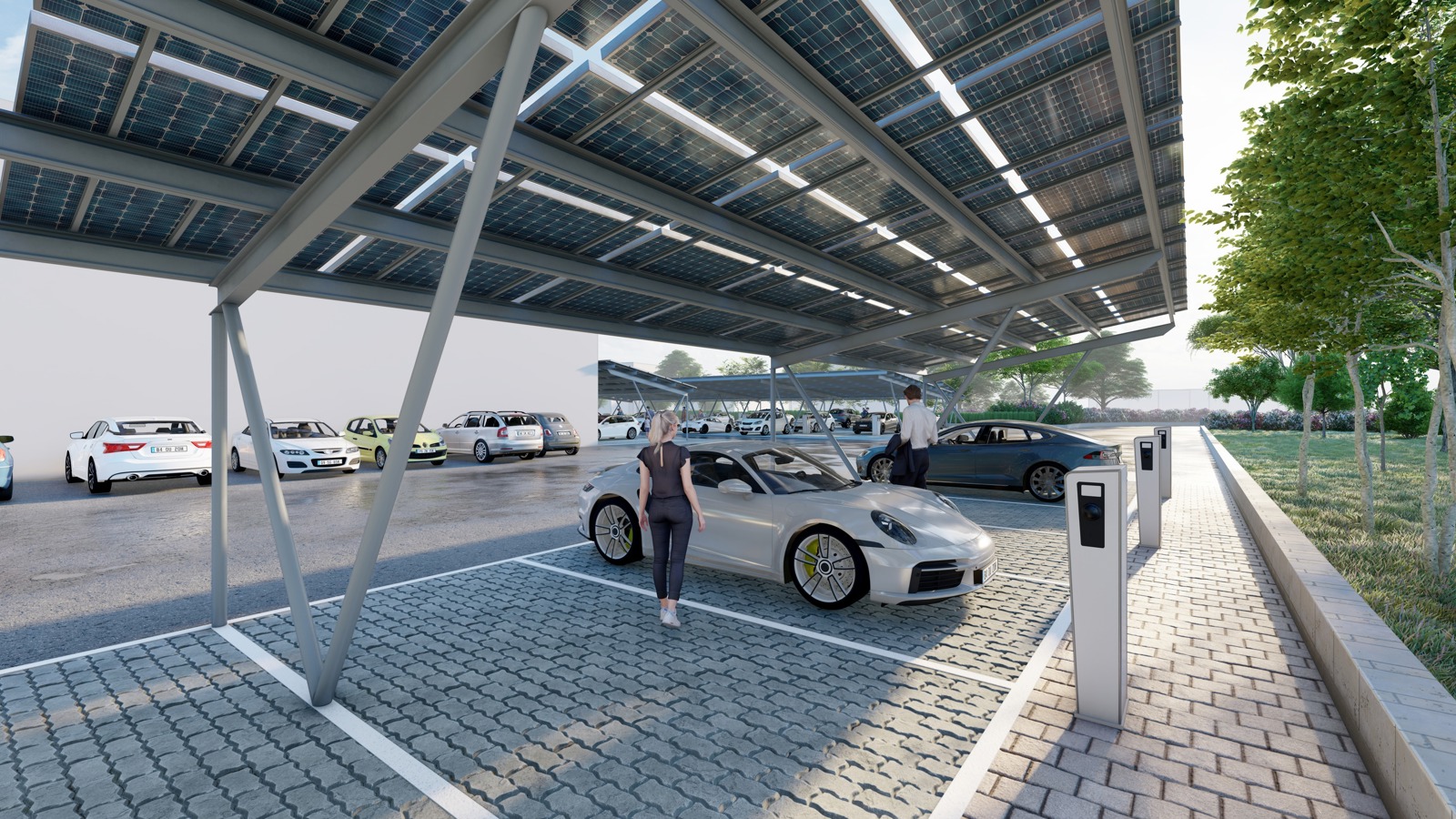 Grüne Stromproduktion vor Ort